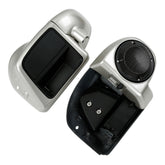 HR3 Silver Fortune Vented Lower Fairing Kit With 6.5" Speaker Pods For Harley Touring models 2014-2024